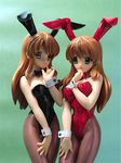  alternate_costume animal_ears asahina_mikuru breasts bunny_ears bunny_outfit bunnysuit female figure gradient gradient_background highres photo solo suzumiya_haruhi_no_yuuutsu toy toys 