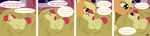  applejack_(mlp) big_macintosh_(mlp) comic crying cub cute dialog dialogue equine female feral foal friendship_is_magic hat horse implied_incest mammal my_little_pony off_camera pony sibling sisters straw tears text young 