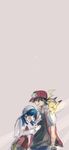  crystal_(pokemon) highres muku0615 pikachu pokemon pokemon_(game) pokemon_crystal pokemon_gsc red_(pokemon) 