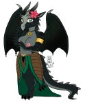  anthro armband barefoot blush breasts clothed clothing dragon feet female flower hi_res hibiscus jewelry lunula moonwatcher_(wof) mythological_creature mythological_scalie mythology necklace nightwing_(wof) nipples on_one_leg plant scalie shy solo standing topless tribal tribal_clothing wings_of_fire 