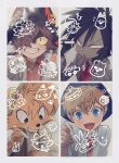  4boys aak_(arknights) animal_ear_piercing arknights black_gloves black_hair blue_eyes blue_hat br'er_fox_(disney) brown_vest commentary_request daimon_kenshirou fang florian_(pokemon) furry furry_male gloves gouriki_ayumu grey_jacket grin hair_between_eyes hair_over_one_eye hat highres holding holding_marker honest_john_(disney) hung_(arknights) jacket koraidon lee_(arknights) marker multiple_boys necktie odd_taxi open_mouth pinocchio_(disney_movie) pokemon pokemon_scarlet_and_violet porcupine_boy red_necktie robin_hood_(disney_character) robin_hood_(disney_movie) sekiguchi_(odd_taxi) shirt short_hair smile song_of_the_south the_fox_and_the_hound tod_(the_fox_and_the_hound) uochandayo vest waai_fu_(arknights) white_shirt yano_(odd_taxi) yellow_eyes 