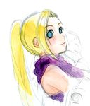  blonde_hair blue_eyes blush lowres mitama naruto ponytail smile solo yamanaka_ino 