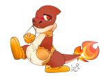 2020 4:3 ambiguous_gender anatid animal_onesie anseriform anthro avian bird blush blush_lines bodily_fluids bondage_gear bondage_gloves booties charmeleon clean_diaper clothed clothing cola_(typhy) diaper diaper_under_clothing diaper_under_onesie duck duck_costume fire flaming_tail footwear frown full-length_portrait gag generation_1_pokemon handwear hi_res looking_back narrowed_eyes nintendo object_in_mouth on_one_leg onesie pacifier pacifier_gag pokemon pokemon_(species) portrait red_body signature simple_background snaggle_tooth solo standing tail tears three-quarter_view typhy wearing_diaper white_background yellow_clothing yellow_footwear yellow_handwear