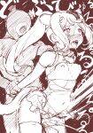  1boy 1girl ahegao animal_ears arm_held_back arms_behind_back bare_shoulders blush bouncing_breasts breasts breasts_out cellien_(kemono_friends) chinese-styled_leotard circlet clothed_sex cum cyclops dialogue doggystyle drooling elbow_gloves female_ejaculation from_behind fucked_silly gloves golden_snub-nosed_monkey_(kemono_friends) greyscale hetero high_ponytail highres holding_another's_wrist kemono_friends leotard long_hair mask masuyama_ryou medium_breasts moaning monkey_ears monkey_tail monochrome monster motion_lines navel nipples nude one-eyed open_mouth orgasm penis ponytail portrait puffy_nipples pussy pussy_juice rape rolling_eyes rough_sex saliva sex sex_from_behind skirt small_breasts solo_focus speech_bubble standing standing_sex sweat tail thighhighs tongue tongue_out torn_clothes torn_leotard uncensored vaginal 