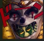  2others clown clown_nose death_13 flattop gem green_gem hierophant_green highres jojo_no_kimyou_na_bouken kakyoin_noriaki multiple_others other_focus stand_(jojo) stardust_crusaders void_art01 
