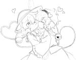  >_o 2girls alice_grimm animalization bird blush bow buttons collared_shirt commentary diamond_button disembodied_linked_eye english_commentary eyeball frilled_shirt_collar frilled_sleeves frills greyscale hair_ornament hairband hat hat_bow heart heart_hair_ornament heart_of_string highres incest komeiji_koishi komeiji_satori licking licking_another's_cheek licking_another's_face long_sleeves monochrome multiple_girls one_eye_closed reiuji_utsuho reiuji_utsuho_(bird) ribbon-trimmed_collar ribbon_trim shirt short_hair skirt tongue tongue_out touhou wide_sleeves yuri 