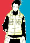  black_hair flak_jacket nara_shikamaru naruto noro_(king) vest 