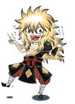  absurdres blonde_hair fairy_tail fangs highres long_hair male male_focus open_mouth red_eyes zancrow 