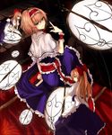  alice_margatroid bad_id bad_pixiv_id blonde_hair blue_eyes book bow capelet hair_bow hairband highres jewelry miruto_netsuki ring sash shanghai_doll short_hair sitting solo string touhou wrist_cuffs 