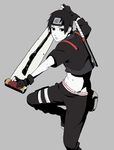  black_eyes black_hair highres kamoi_hayato naruto naruto_shippuuden sai scroll 