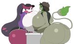  2026 absurd_res anthro big_breasts big_butt black_hair bottomwear breast_squish breasts breasts_frottage bubble_butt butt casualdemo clothing duo female female/female freckled_face freckles fur generation_2_pokemon generation_7_pokemon green_body green_fur green_highlights hair hi_res highlights_(coloring) huge_breasts huge_butt human hyper hyper_breasts jacket mammal multicolored_body multicolored_hair nintendo pink_body pink_eyes pink_hair pokemon pokemon_(species) shirt_up shorts smeargle squish tail tail_tuft thick_thighs topwear tsareena tuft two_tone_body two_tone_hair white_body 