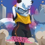 anthro big_tail city_crushing city_destruction destruction dust dust_cloud extreme_size_difference female fur grey_body grey_fur hands_above_head hi_res human idw_publishing lemur macro mammal primate ring-tailed_lemur rubble sega size_difference sky solo sonic_the_hedgehog_(comics) sonic_the_hedgehog_(idw) sonic_the_hedgehog_(series) strepsirrhine tail tangle_the_lemur thesigmaarts walking 