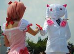  comiket_80 cosplay female formal girl lowres mahou_shoujo_madoka_magica photo suit 