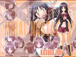  black_hair kasuga_iori long_hair mirai_nostalgia purple_software seifuku 