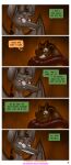  aamon_(james_howard) aamonsmom_(james_howard) absurd_res anthro bat comic demon dialogue duo gynomorph hi_res hyper_prolapse intersex intersex/male james_howard male mammal patreon prolapse subscribestar 