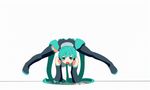  animated animated_gif aqua_eyes aqua_hair breakdance detached_sleeves hair_ornament hatsune_miku headphones headset long_hair lowres necktie open_mouth panties simple_background skirt solo thighhighs twintails underwear very_long_hair vocaloid white_background 