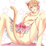  animal_ears ass balls cat_ears cat_tail catboy male male_focus solo tail testicles yaoi 