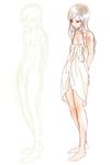  bare_legs barefoot dress king_of_fighters long_hair shion_(kof) snk trap 