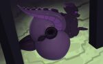 anthro anus big_anus big_breasts big_butt black_body breasts butt digital_media_(artwork) dragon ender_dragon female genitals hi_res horn huge_anus huge_butt hyper hyper_anus jean_(minecraft) looking_at_viewer looking_back microsoft minecraft mojang mythological_creature mythological_scalie mythology nerobero0 nude presenting puffy_anus purple_eyes rear_view scalie solo tail the_end_(minecraft) thick_thighs vulva wide_hips xbox_game_studios