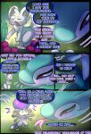 absurd_res cappucinno_(halfpricesouls) comic dot_eyes english_text forked_tongue fur generation_5_pokemon grey_body grey_fur halfpricesouls hi_res levi_(halfpricesouls) makeup nintendo nude nude_male pokemon pokemon_(species) red_eyes reptile running_makeup scales scalie serpentine serperior simple_eyes size_difference snake text tongue