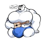 2020 4_fingers abs acoustic_guitar animal_crossing anthro asking_viewer balls big_balls big_muscles big_pecs big_penis black_eyebrows boot_(artist) bulge canid canine canis clothed clothing dialogue domestic_dog english_text eyebrows fingers floppy_ears fur genitals guitar holding_guitar holding_musical_instrument holding_object huge_balls huge_muscles huge_pecs huge_penis hunting_dog hyper hyper_muscles jack_russell_terrier k.k._slider looking_at_viewer male mammal muscular muscular_anthro muscular_arms muscular_male musical_instrument nintendo pecs penis plucked_string_instrument quads small_head snout solo speech_bubble string_instrument talking_to_viewer terrier text thick_eyebrows triceps underwear underwear_only white_body white_fur