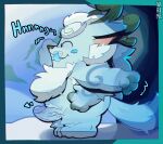 2026 3_toes 4_arms 4_fingers anthro antlers artist_name balls blue_body blue_fur blush brown_nose cave detailed_background digital_drawing_(artwork) digital_media_(artwork) emanata erection eyebrows eyes_closed feet fingers full-length_portrait fur fur_markings genitals hi_res horn humanoid_genitalia league_of_legends male mane markings morning morning_wood multi_arm multi_limb nude nude_anthro penis pink_inner_ear portrait riot_games side_view smile snow solo stretching teeth tencent text thick_eyebrows toes tusks vein veiny_penis vocalization waking_up whisker_spots white_body white_eyebrows white_fur willump_(lol) yarimi yeti yordle