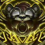 1:1 2026 azure_(pupblueslut) baogacc bear black_body black_fur blissful brown_hair drone dronification eye_roll fur giant_panda goo_transformation hair hi_res icon latex latex_transformation male mammal multicolored_body multicolored_fur transformation white_body white_fur