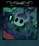 2025 arthropod black_cloak black_clothing cloak clothing duo exclamation_point female first_person_view high-angle_view hollow_knight_(franchise) horned_mask hornet_(hollow_knight) looking_up male nail_(weapon) outside path pixzapix signature size_difference solo speech_box team_cherry the_knight_(hollow_knight) tremble_lines vessel_(species) white_mask