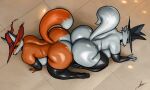 2026 5_fingers all_fours anthro anthro_on_anthro armwear ass_to_ass big_breasts big_butt biped bird's-eye_view black_armwear black_choker black_claws black_clothing black_ears black_elbow_gloves black_eyebrows black_eyeshadow black_footwear black_gloves black_handwear black_hat black_headwear black_high_heels black_jewelry black_legwear black_lipstick black_necklace black_nose black_thigh_boots black_thigh_highs boots breasts butt canid canine cheek_tuft choker claws clothing curvy_figure digital_drawing_(artwork) digital_media_(artwork) dipstick_tail duo elbow_gloves eyebrows eyelashes eyeshadow facial_tuft female female/female finger_claws fingers footwear fox fur furgonomic_hat furgonomic_headwear furgonomics glistening glistening_body glistening_breasts glistening_butt gloves grey_body grey_fur grey_inner_ear_fluff grey_nose grey_tail grey_tail_tip handwear hat headgear headwear hi_res high-angle_view high_heeled_boots high_heels huge_butt ignatia_(revifrry) inner_ear_fluff jewelry latex latex_armwear latex_boots latex_clothing latex_elbow_gloves latex_footwear latex_gloves latex_handwear latex_legwear latex_thigh_boots latex_thigh_highs legwear lipstick looking_back makeup mammal markings mostly_nude mostly_nude_anthro mostly_nude_female mouth_closed multicolored_body multicolored_clothing multicolored_fur multicolored_headwear multicolored_tail necklace nivis_(revifrry) orange_body orange_fur orange_tail pointy_ears prick_ears red_clothing red_eyes red_hat red_headwear rokkofennec shoes signature tail tail_markings thick_thighs thigh_boots thigh_highs tuft two_tone_body two_tone_clothing two_tone_fur two_tone_hat two_tone_headgear two_tone_headwear voluptuous voluptuous_anthro voluptuous_female witch_hat yellow_eyes