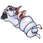 1:1 2026 2_horns 3_claws abby_(ballad) absol absurd_res accipitriform ambiguous_gender anthro apode avian bird black_arms black_horn black_inner_ear_fluff blush bound bovid caprine claws draconcopode duo earth_demon_(slightly_damned) eyelashes eyes_closed fan_character feathered_arms female generation_3_pokemon generation_7_pokemon goat hi_res horn hybrid inner_ear_fluff legless long_tail male_lore mammal mezyera mjinoct1 naga nintendo nipples pokemon pokemon_(species) red_claws red_horn reptile restrained_by_tail salazzle scalie secretary_bird serpentine simple_background snake succubus tail toe_claws tuft white_background white_body white_ears white_inner_ear_fluff white_tail yellow_eyes yellow_nipples