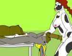 2d_animation animated anthro areola balls black_body black_fur blonde_hair blue_hair bovid bovine breasts butt cattle chloe_(snickle) duo eating_feces excessive_feces eyes_closed face_fucking feces feces_in_mouth feces_on_body feces_on_chest feces_on_face feces_on_hand feces_on_penis feces_pile female fur fur_markings genitals gloves_(marking) green_background grey_body grey_fur gynomorph gynomorph_(lore) hair holding_feces human hyper hyper_feces hyper_feces_pile intersex intersex/female irrumatio lagomorph leporid long_ears long_hair lying mammal markings medium_breasts nipples nude nude_anthro nude_female nude_gynomorph on_back oral oral_penetration penetration penile penis penis_in_mouth rabbit red_hair scatplay sex simple_background smile snickle spots spotted_body spotted_fur tail touching_feces white_body white_fur