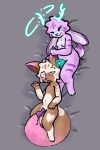2:3 ambiguous_gender anthro antlers blush bodily_fluids breasts cum cum_inside cupoflavender digital_media_(artwork) domestic_cat duo ear_penetration egg egg_insertion featureless_crotch felid feline felis fur genital_fluids genitals gynomorph hi_res horn intersex intersex/intersex jackalope lagomorph lavender_(cupoflavender) leporid mammal nude null open_mouth oral oviposition ovipositor penetration penile penis penis_tentacles rabbit sex simple_background smile tail tail_mouth tentacle_penetration tentacle_sex tentacles tongue tongue_out unusual_anatomy unusual_tail