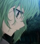  eyelashes green_eyes green_hair ichiban_ushiro_no_daimaou korone messy_hair profile screencap solo 