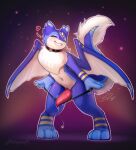 3_fingers 3_toes animal_genitalia animal_penis anthro bedroom_eyes belly biped black_clothing black_panties black_underwear blue_arms blue_body blue_fur blue_markings blush bodily_fluids bottomless cetacean_genitalia cetacean_penis choker clothed clothing clothing_pull collar countershade_torso countershading digitigrade dragon dripping english_text erection feet fingers fluffy fluffy_tail front_view fur furred_dragon furred_scalie furry_tail genital_fluids genital_slit genitals gloves_(marking) head_markings heart_symbol hi_res horn jewelry leaking_precum leaning leaning_backward leg_markings looking_at_viewer male male_anthro markings membrane_(anatomy) membranous_wings midriff mika_(mikapoofs) mikapoofs motion_lines motion_outline multi_ear multicolored_body multicolored_fur mythological_creature mythological_scalie mythology narrowed_eyes navel neck_tuft necklace nude panties panty_pull pawpads paws penile penis pink_penis pinup pointy_ears pose precum precum_drip scalie seductive simple_background slim smile socks_(marking) solo standing striped_markings stripes symbol tail tail_fluff tail_tuft tapering_penis tapering_tail teeth text thick_tail throbbing toes topless tuft two_tone_body two_tone_fur two_tone_tail two_tone_wings underwear underwear_pull undressing white_belly white_body white_fur white_horn wide_hips wings yellow_eyes yellow_markings yellow_pawpads yellow_stripes