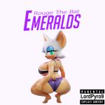 1:1 2024 3d_(artwork) album_cover anaconda_(song) anthro barefoot bat bedroom_eyes big_breasts big_butt big_ears black_bra black_clothing black_sports_bra black_underwear blue_eyeshadow bra breasts butt clothed clothing colored_nails cover crouching digital_media_(artwork) english_text eyelashes eyeshadow feet female fur green_eyes hairless_body half-closed_eyes huge_breasts looking_at_viewer looking_back looking_back_at_viewer lpyro9 makeup mammal nails narrowed_eyes panties parental_advisory_sticker plantigrade purple_clothing purple_nail_polish purple_nails purple_panties purple_underwear rear_view rouge_the_bat seductive sega simple_background solo sonic_the_hedgehog_(series) sports_bra tail text thick_thighs underwear underwear_only white_background white_body white_fur wide_hips