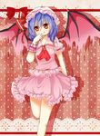  bad_id bad_pixiv_id blue_hair hat red_eyes remilia_scarlet solo touhou wings yuria_(kittyluv) 