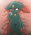  blush chipar female nintendo plain_background pok&#233;mon pok&eacute;mon red_eyes sneasel solo video_games wide_hips 