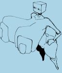 areola big_areola big_breasts big_nipples black_and_blue breasts butt enderman female huge_breasts humanoid microsoft minecraft mojang monochrome nipples not_furry nude solo submarinechamomile xbox_game_studios