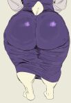 2026 anthro barefoot big_butt boss_monster_(undertale) bovid butt butt_focus butt_shot caprine clothed clothed_anthro clothed_female clothing digital_drawing_(artwork) digital_media_(artwork) dress dumbwitchyy feet female female_anthro fur furgonomics goat hi_res huge_butt huge_hips mammal mature_anthro mature_female purple_clothing purple_dress rear_view simple_background solo tail thick_thighs toriel undertale_(series) white_body white_fur white_tail wide_hipped_anthro wide_hipped_female wide_hips
