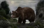 2015 bear black_nose brown_body brown_fur cave cave_bear feral fur grass mammal mihin89 plant prehistoric_species short_fur solo ursine