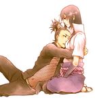  couple genderswap hug kubota_(nobodies666) nara_shikamaru naruto toeless_socks uchiha_sasuke 