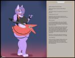 absurd_res anthro big_breasts bonnie_(fnaf) bottomwear bow_ribbon breasts cigarette_box clothed clothing crossgender curvy_figure electric_guitar english_text female five_nights_at_freddy's flat_colors guitar hair hi_res holding_musical_instrument holding_object huge_breasts information_box jacket kerchief la-bonna_(photolol.03) lagomorph legwear leporid lipstick makeup mammal musical_instrument photolol.03 pink_eyes plucked_string_instrument purple_body purple_hair rabbit scottgames simple_background skirt solo string_instrument text thick_thighs topwear wide_hips