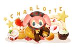  bad_pixiv_id candy character_name charlotte_(madoka_magica) cupcake food hirune12 mahou_shoujo_madoka_magica no_humans solo sweets 