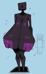 areola big_breasts breasts duo enderman female grey_body huge_breasts human humanoid hyper hyper_breasts male mammal microsoft minecraft mojang nipples not_furry nude purple_areola purple_eyes purple_nipples solo_focus submarinechamomile xbox_game_studios