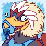 1:1 abdl abstract_background accipitrid accipitriform adult_baby anthro arm_tuft avian back_wings beak bib bird blue_background blue_bib blue_border blue_cere blue_outline blue_pacifier bodily_fluids border braviary cere_(anatomy) colored crepepup derp_eyes derpy digital_drawing_(artwork) digital_media_(artwork) drooling eagle eye_off_head fan_character feather_hair feather_tuft feathered_crest feathered_wings feathers floating_eyes furgonomic_pacifier furgonomics generation_5_pokemon glistening glistening_bodily_fluids glistening_saliva grey_arms grey_body grey_chest grey_cord grey_face grey_feathers grey_neck grey_shoulders grey_torso grey_tuft grey_wings hair head_crest headshot_portrait icon male multicolored_arms multicolored_body multicolored_face multicolored_feathers multicolored_shoulders multicolored_torso multicolored_wings nado_soarian neck_tuft nintendo object_in_beak object_in_mouth outline pacifier pacifier_clip pacifier_cord pacifier_in_mouth pokemon pokemon_(species) pokemorph portrait pseudo_hair red_arms red_back red_body red_crest red_feathered_crest red_feathers red_neck red_shoulders red_tuft red_wings saliva saliva_on_beak saliva_string shoulder_tuft simple_background solo tan_feather_hair tan_hair tan_pseudo_hair tongue tuft white_crest white_feathered_crest wing_tuft wings yellow_beak