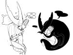 2025 ambiguous_gender anthro arthropod arthropod_taur between_legs black_body black_eyes black_head black_tears black_tentacles blush blush_lines bodily_fluids bottomless bottomless_anthro chinese_text cloak clothed clothing cocaine crying digital_media_(artwork) dot_eyes drugs duo emanata evil_otter father_(lore) father_and_child_(lore) hand_on_back hand_on_neck hand_on_shoulder happy hollow_knight_(character) hollow_knight_(franchise) hug incest_(lore) insect insect_taur male_(lore) monochrome motion_lines nonbinary_(lore) pale_king_(hollow_knight) parent_(lore) parent_and_child_(lore) pillow robe shadow_creature simple_background simple_eyes size_difference sketch sketch_page spikes spikes_(anatomy) straddling_tail taur team_cherry tears tentacles text translation_request vessel_(species) white_background white_body white_cloak white_clothing white_eyes white_head white_robe worm_tail