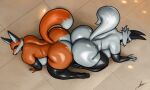 2026 5_fingers all_fours anthro anthro_on_anthro armwear ass_to_ass big_breasts big_butt biped bird's-eye_view black_armwear black_choker black_claws black_clothing black_ears black_elbow_gloves black_eyebrows black_eyeshadow black_footwear black_gloves black_handwear black_high_heels black_jewelry black_latex black_legwear black_lipstick black_necklace black_nose black_thigh_boots black_thigh_highs boots breasts butt canid canine cheek_tuft choker claws clothing curvy_figure digital_drawing_(artwork) digital_media_(artwork) dipstick_tail duo elbow_gloves eyebrows eyelashes eyeshadow facial_tuft female female/female finger_claws fingers footwear fox fur glistening glistening_body glistening_breasts glistening_butt gloves grey_body grey_fur grey_inner_ear_fluff grey_nose grey_tail grey_tail_tip handwear hi_res high-angle_view high_heeled_boots high_heels huge_butt ignatia_(revifrry) inner_ear_fluff jewelry latex latex_armwear latex_boots latex_clothing latex_elbow_gloves latex_footwear latex_gloves latex_handwear latex_legwear latex_thigh_boots latex_thigh_highs legwear lipstick looking_back makeup mammal markings mostly_nude mostly_nude_anthro mostly_nude_female multicolored_body multicolored_fur multicolored_tail necklace nivis_(revifrry) orange_body orange_fur orange_tail pointy_ears prick_ears red_eyes rokkofennec shoes signature tail tail_markings thick_thighs thigh_boots thigh_highs tuft two_tone_body two_tone_fur voluptuous voluptuous_anthro voluptuous_female yellow_eyes