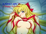  1girl aino_minako bishoujo_senshi_sailor_moon blonde_hair blue_eyes long_hair minako niplees nude ribbon sexy solo 