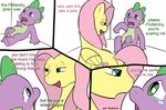  caluriri comic cub dragon equine female feral fluttershy_(mlp) friendship_is_magic horse imminent_rape male mammal my_little_pony pegasus spike_(mlp) straight wings young 