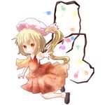  blonde_hair flandre_scarlet lowres open_mouth red_eyes solo touhou yuya_(minus-k) 